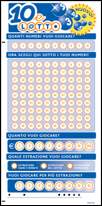 Nuova schedina del 10eLotto